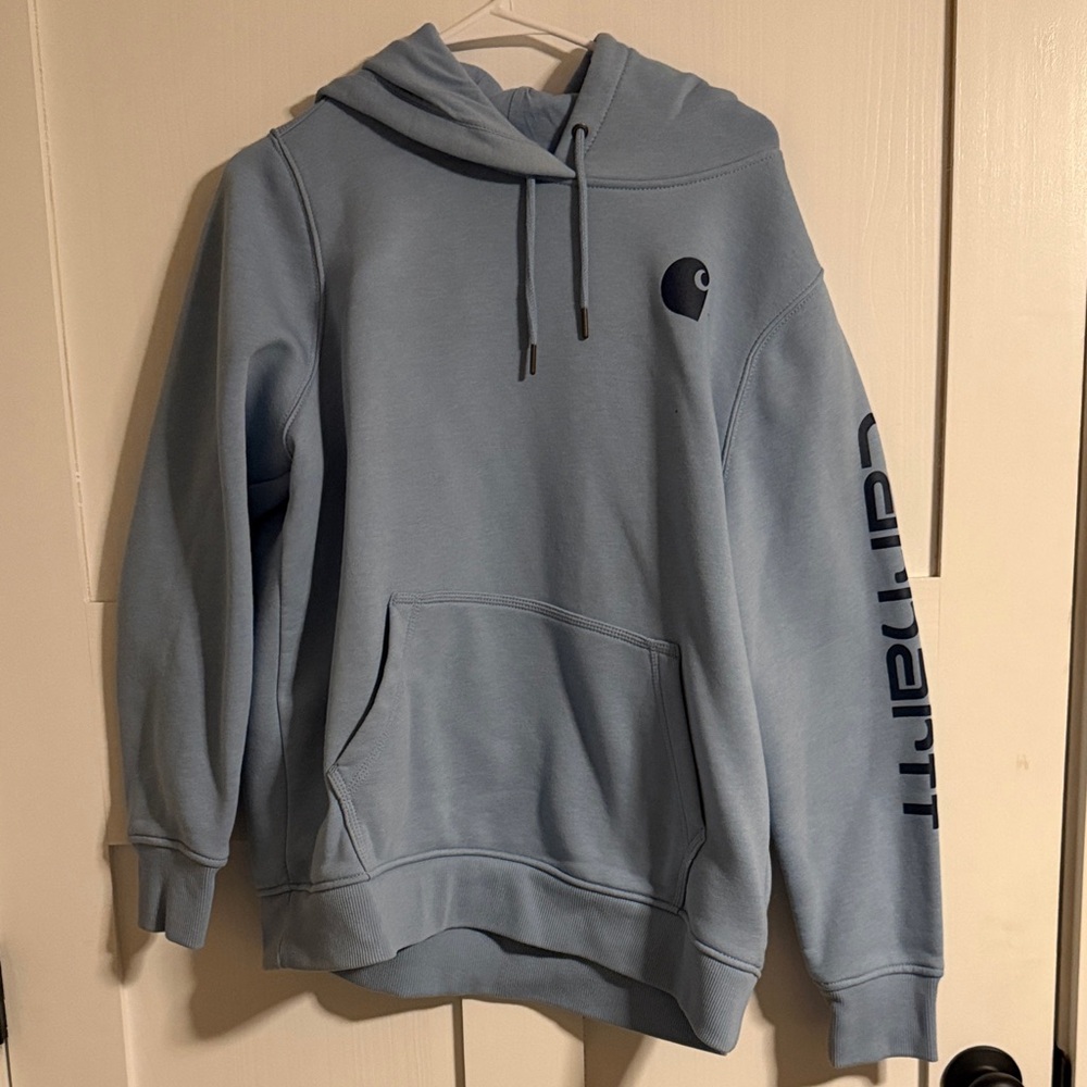 Carhartt Men's Light Blue Hoodie